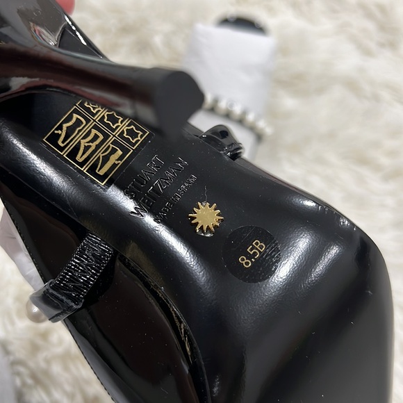 STUART WEITZMAN Leather Goldie Mules 100 - Picture 6 of 8